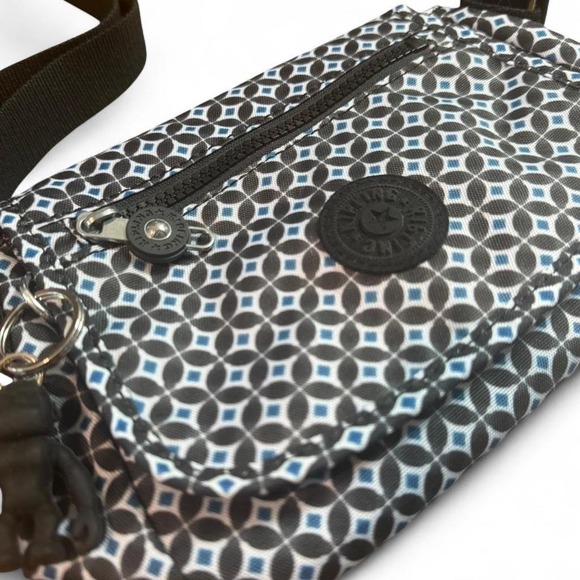 Kipling Sabian Crossbody Mini Bag blue and black pattern - Picture 6 of 7